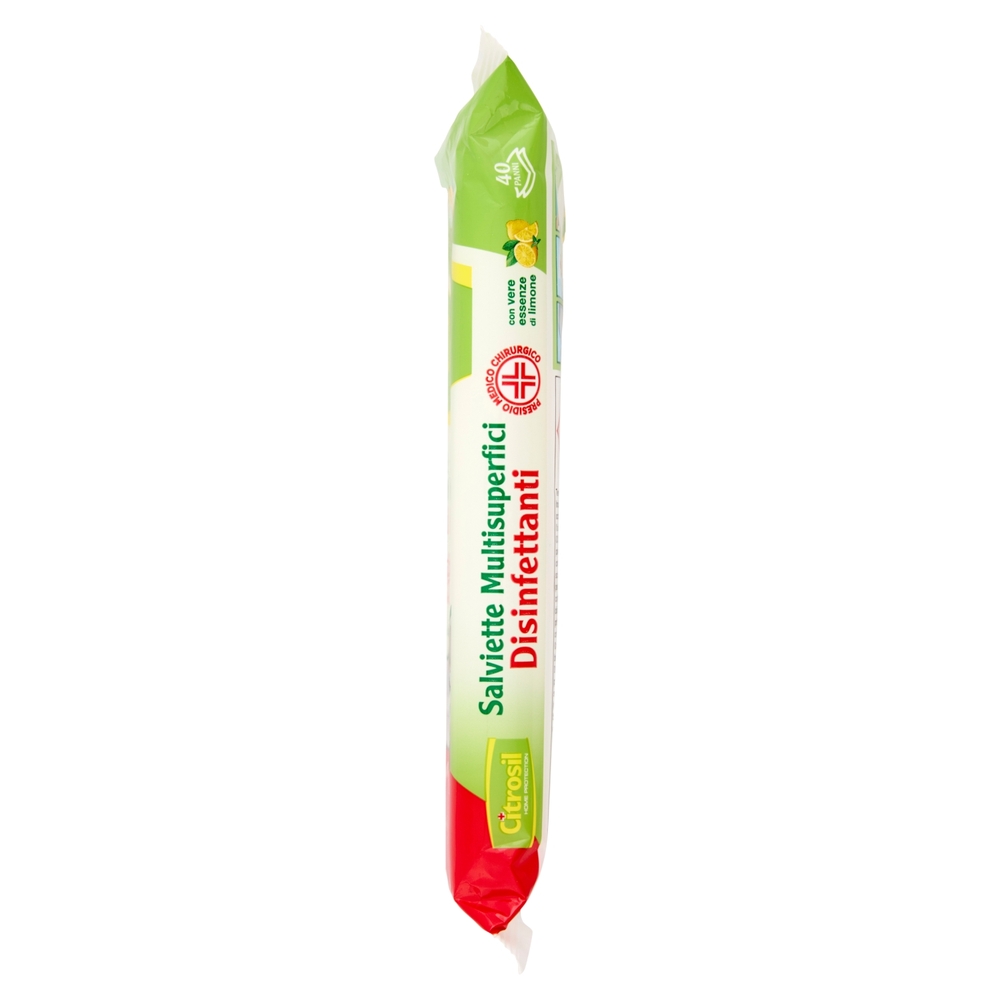 Citrosil Home Protection Salviette Multisuperfici Disinfettanti Limone 40 pz
